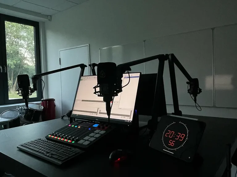 Das Ton- und Podcast-Studio am Otto-Nagel-Gymnasium