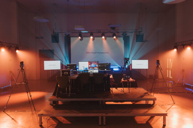 Eventlocation mit Beleuchtung